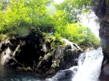 富良野 布部川 キャニオニング