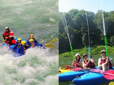 ラフティング×カヌー1DAY 