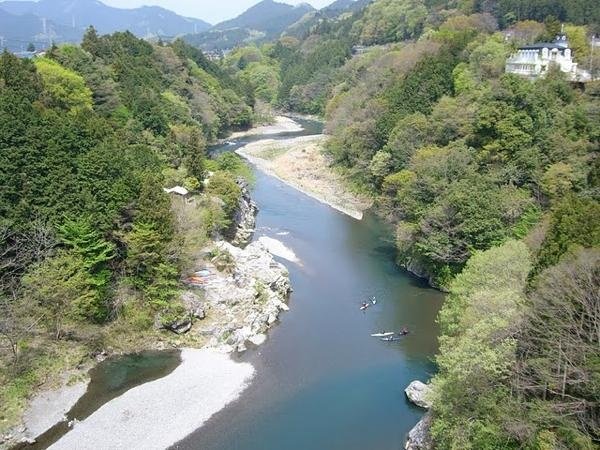 日本百景の一つ《秩父多摩甲斐国立公園・吉野峡》、景色の良い大自然の中でのカヤック体験！！