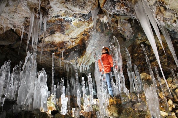 大滝氷筍洞窟 スノーシュー