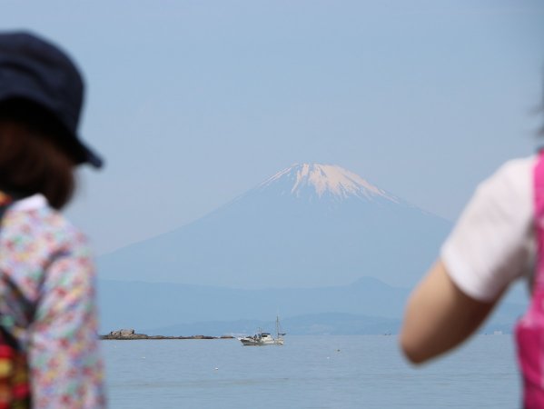 天気が良ければ目の前には富士山が！