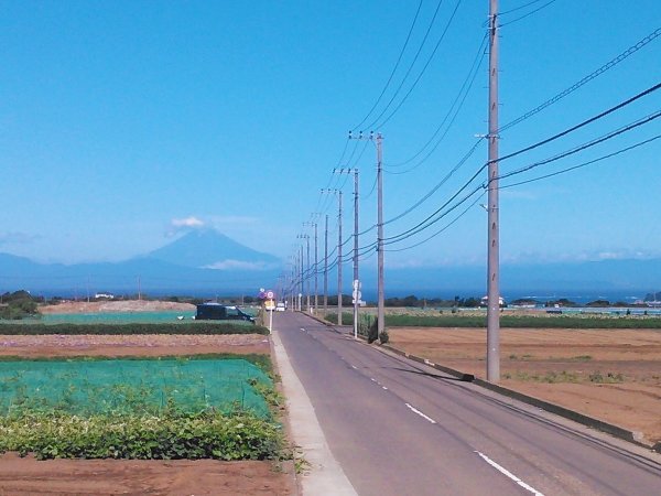 晴天時には正面には富士山が！