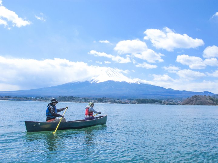 河口湖 本栖湖 富士五湖 カヌー カヤック体験の予約 そとあそび