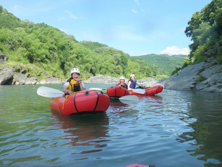 奈良県のパックラフトの体験 そとあそび