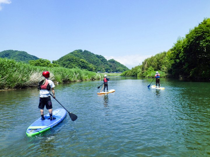 東海のレイク リバーsup サップ パドルボード の体験ツアー そとあそび
