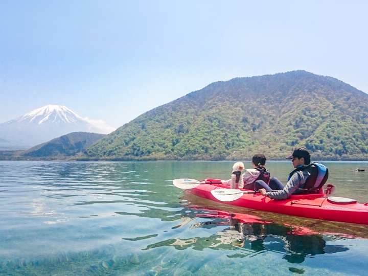 本栖湖 カヤック 本栖湖アクティビティセンター そとあそび